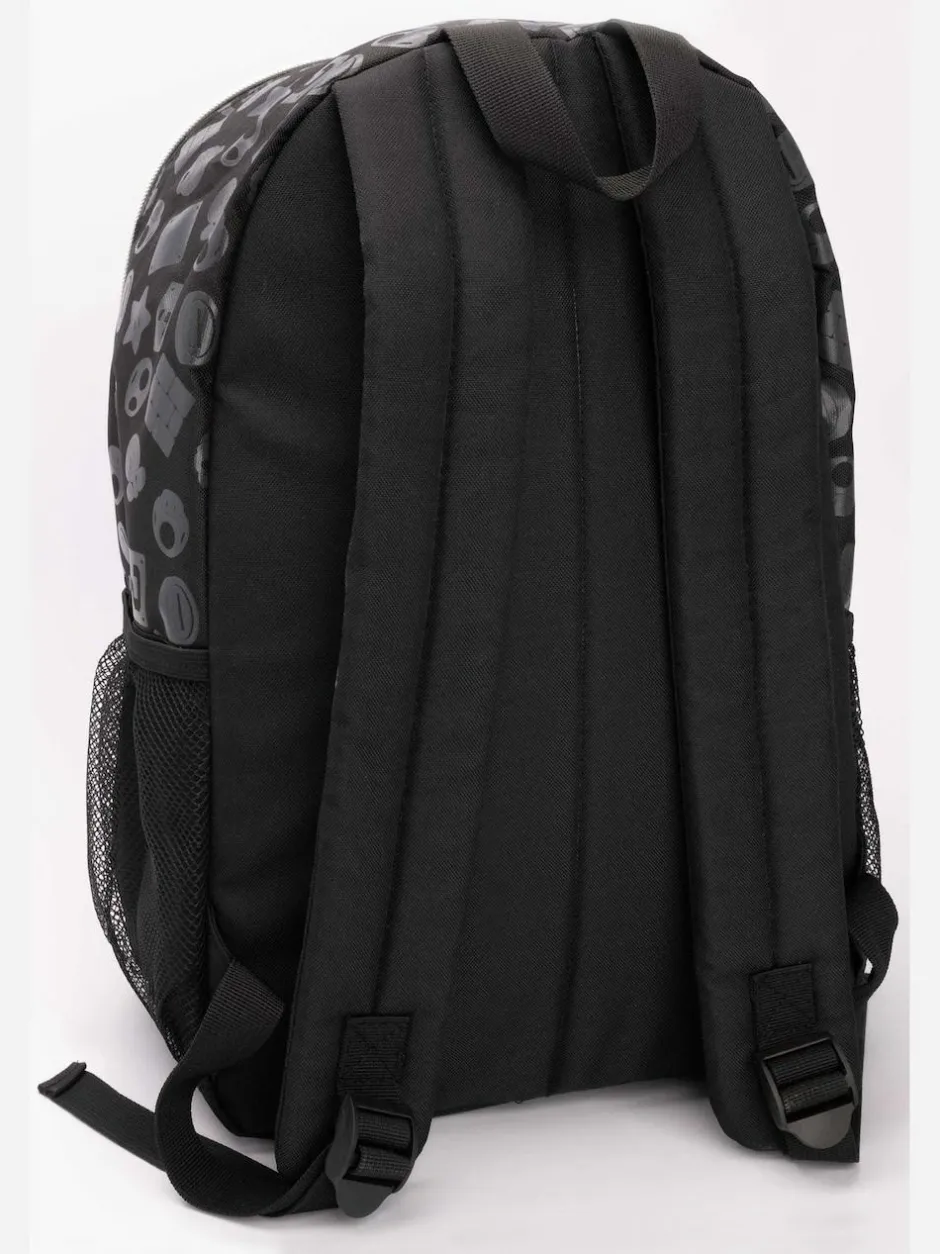Vanilla Underground Black Super Mario All Over Print Backpack Clearance