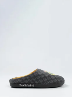 Vanilla Underground Black Real Madrid Logo Slippers Discount