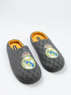 Vanilla Underground Black Real Madrid Logo Slippers Discount