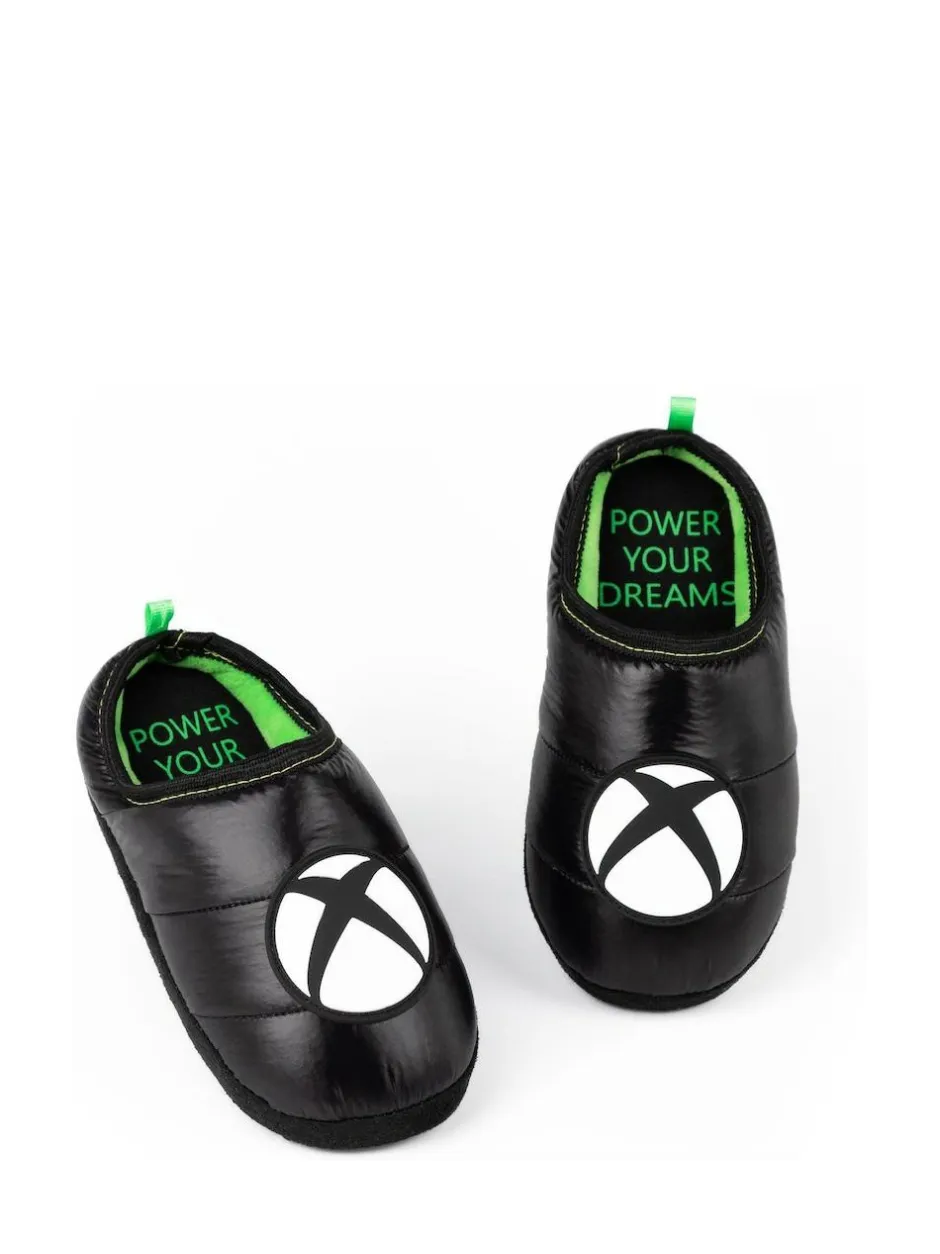 Vanilla Underground Black XBox Winter Slippers