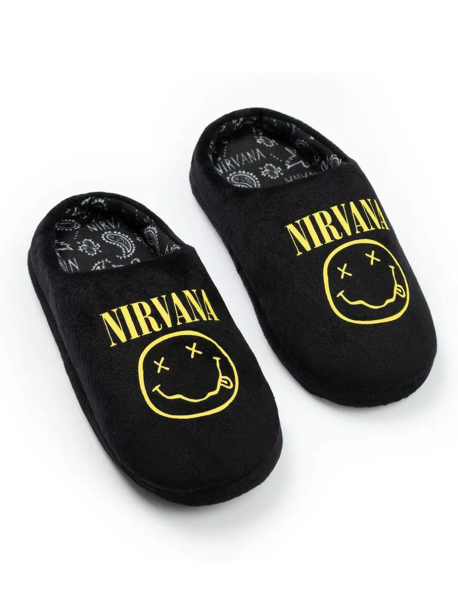 Vanilla Underground Black Nirvana Mule Slippers Sale