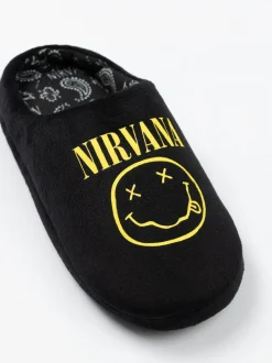 Vanilla Underground Black Nirvana Mule Slippers Sale