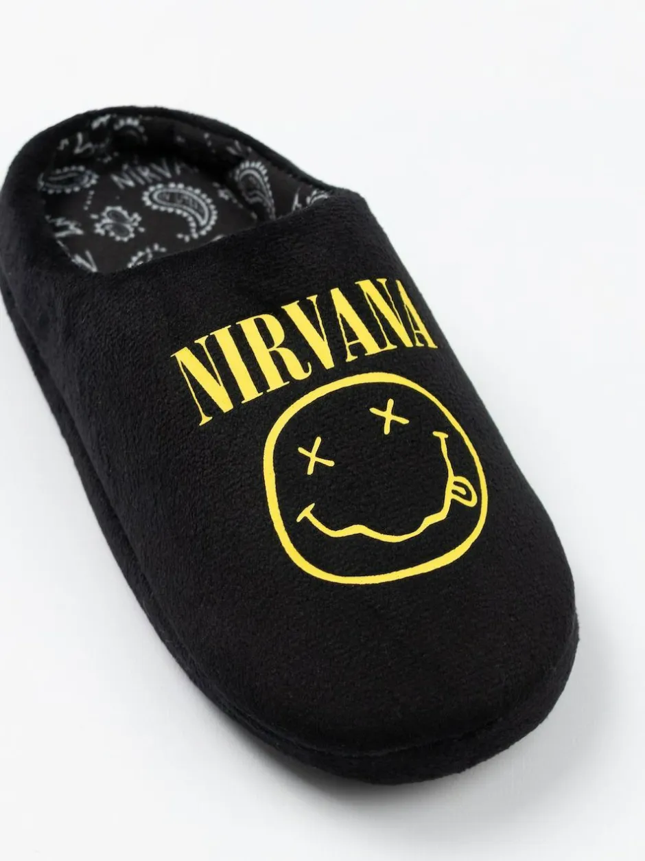 Vanilla Underground Black Nirvana Mule Slippers Sale