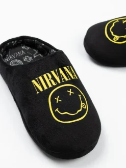 Vanilla Underground Black Nirvana Mule Slippers Sale