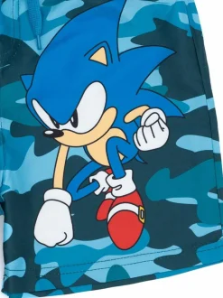 Vanilla Underground Blue Boys Sonic The Hedgehog Licencing Swim Shorts Discount