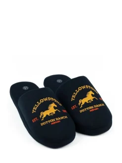 Vanilla Underground Blue Yellowstone Mule Slippers Hot