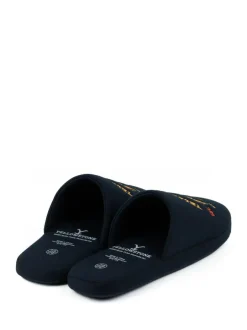 Vanilla Underground Blue Yellowstone Mule Slippers Hot