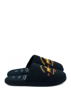 Vanilla Underground Blue Yellowstone Mule Slippers Hot