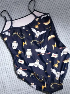 Vanilla Underground Girls Harry Potter Swimsuit Blue Discount