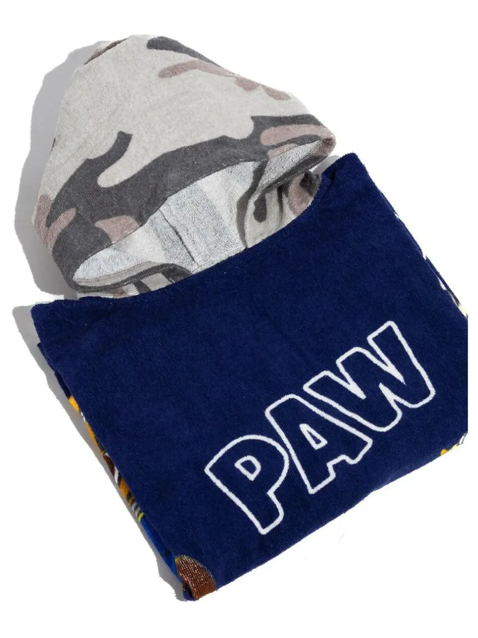 Vanilla Underground Blue Paw Patrol Character Towel 100% Cotton Poncho Discount