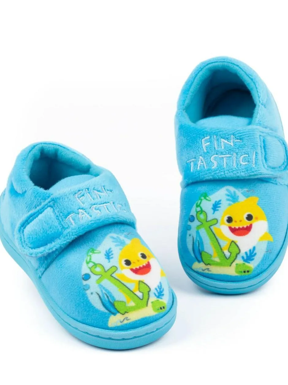 Vanilla Underground Gruffalo Velcro Slippers Blue Hot