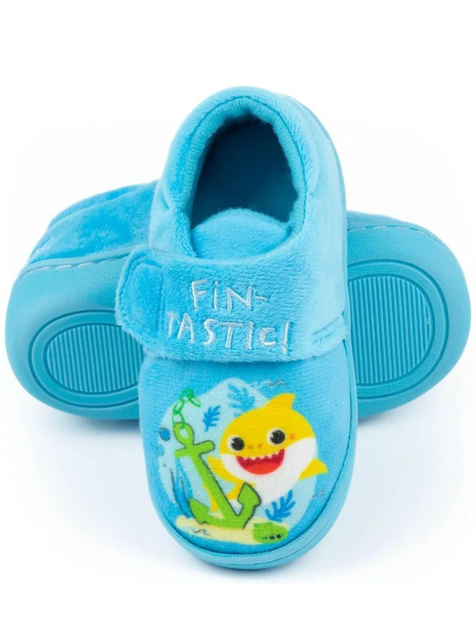 Vanilla Underground Gruffalo Velcro Slippers Blue Hot