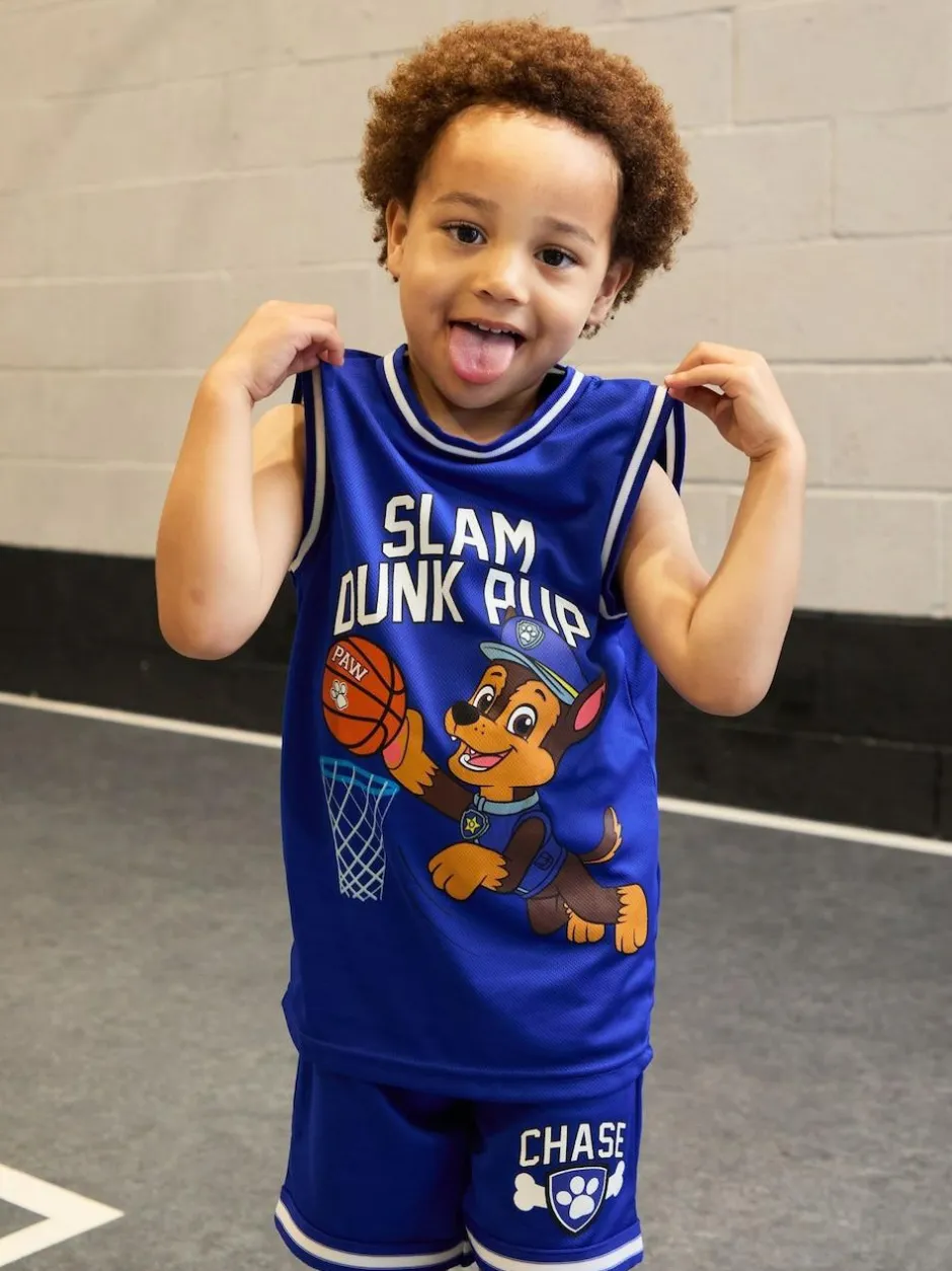 Vanilla Underground Paw Patrol Kids Marshall 2 Piece Basketball Set Blue Hot