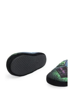 Vanilla Underground Minecraft Boys Slippers Blue Sale
