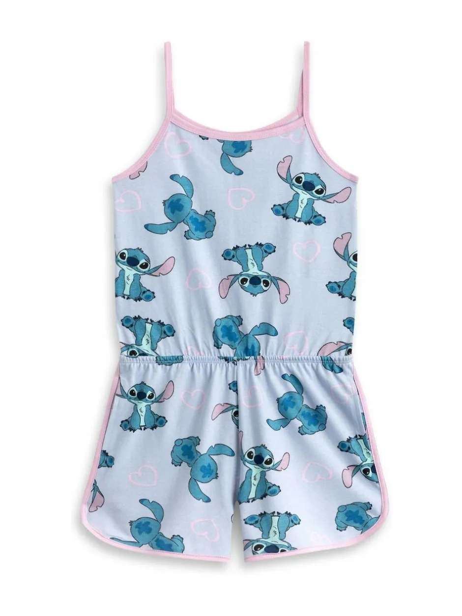 Vanilla Underground Girls Disney Stitch Sleeveless Playsuit Blue Sale