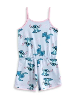 Vanilla Underground Girls Disney Stitch Sleeveless Playsuit Blue Sale