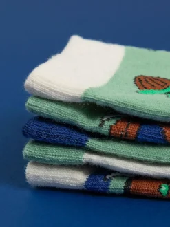 Vanilla Underground Green Kids Gruffalo Socks 5 Pack Discount
