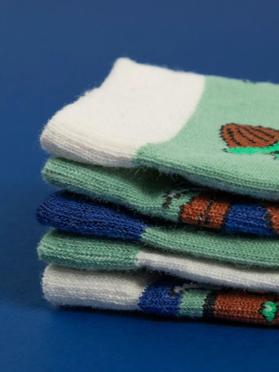 Vanilla Underground Green Kids Gruffalo Socks 5 Pack Discount