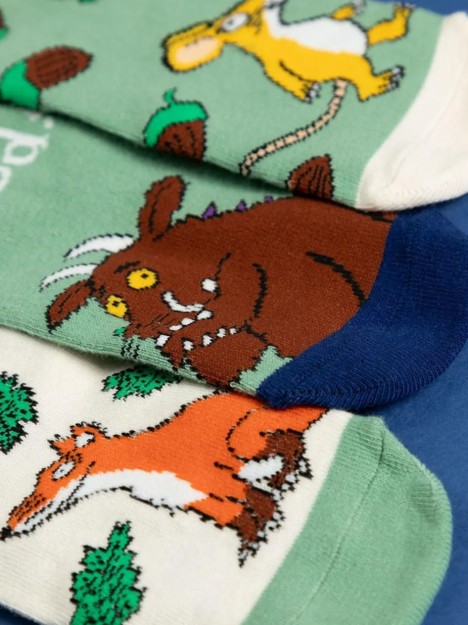 Vanilla Underground Green Kids Gruffalo Socks 5 Pack Discount