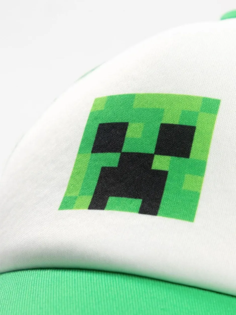 Vanilla Underground Green Minecraft Boys Green Creeper Snapback Curved Peak Cap Best