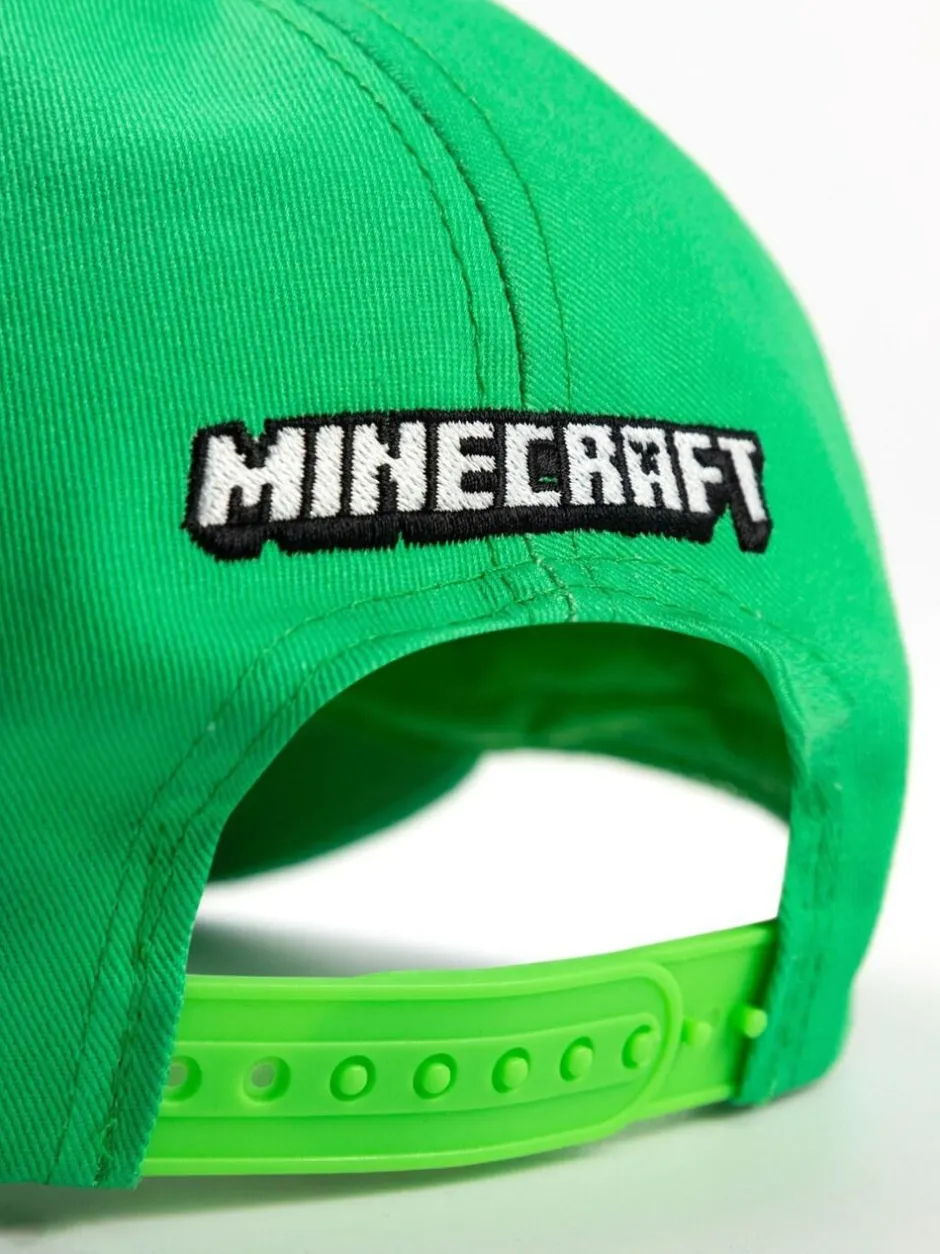 Vanilla Underground Green Minecraft Boys Green Creeper Snapback Curved Peak Cap Best