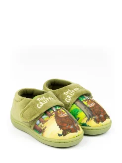 Vanilla Underground Gruffalo Velcro Slippers Green Gruffalo Outlet