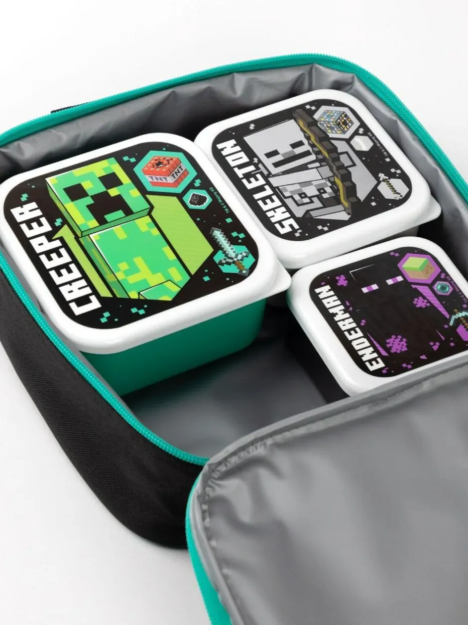Vanilla Underground Green Minecraft Xbox Licensed Lunch Box Set Hot
