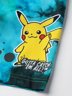 Vanilla Underground Green Boys Pokemon Pikachu Swim Shorts New