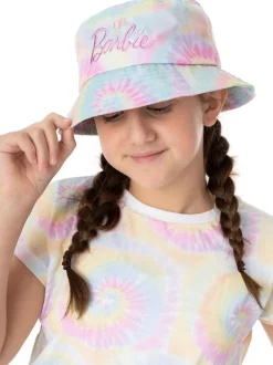 Vanilla Underground Pink Girls Tie-Dye Barbie Bucket Hat Discount