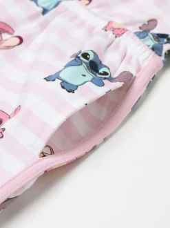 Vanilla Underground Girls Disney Stitch Sleeveless Playsuit Pink