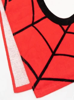 Vanilla Underground Red 100% Cotton Spider-Man Character Towel Poncho Clearance