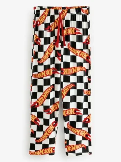 Vanilla Underground White Hot Wheels Checkerboard Lounge Joggers New