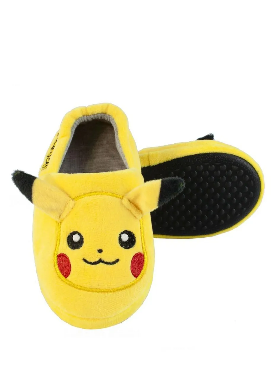 Vanilla Underground Yellow Pokemon Winter Slippers Clearance