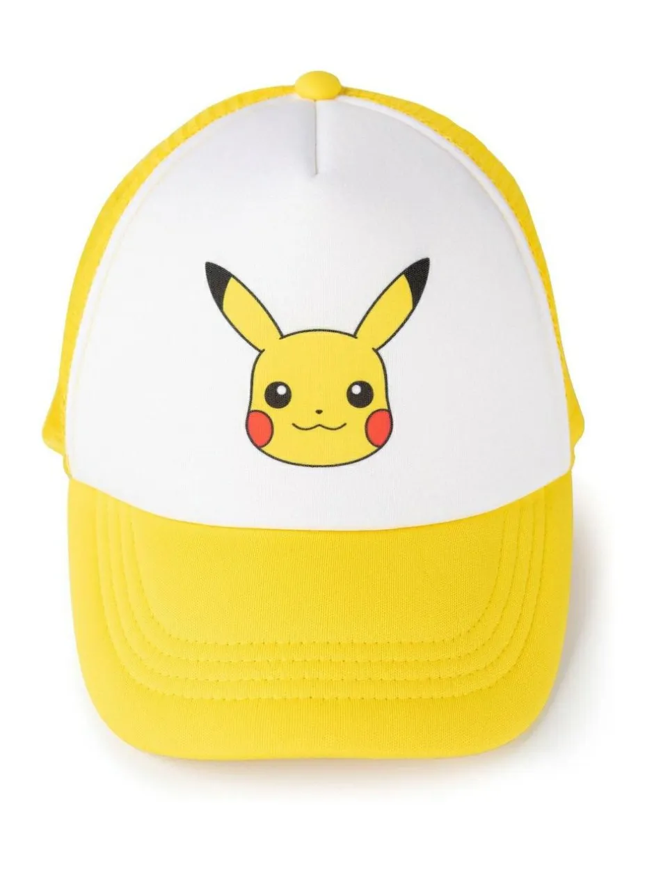 Vanilla Underground Yellow Pokemon Kids Adjustable Curved Peak Cap Clearance