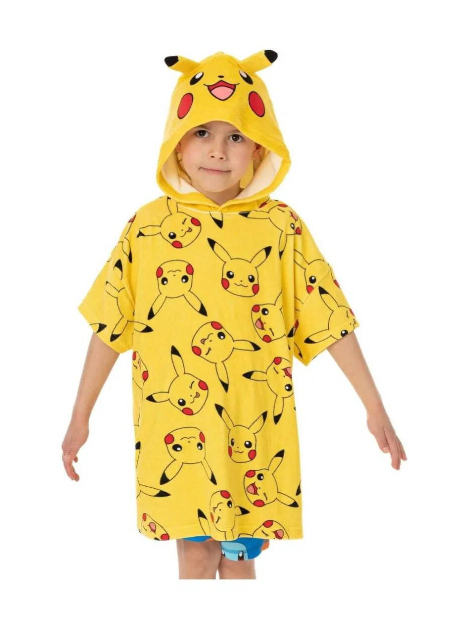 Vanilla Underground Yellow Pokémon Character Towel Poncho New