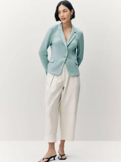 VERO MODA Light Teal Fitted Blazer Online