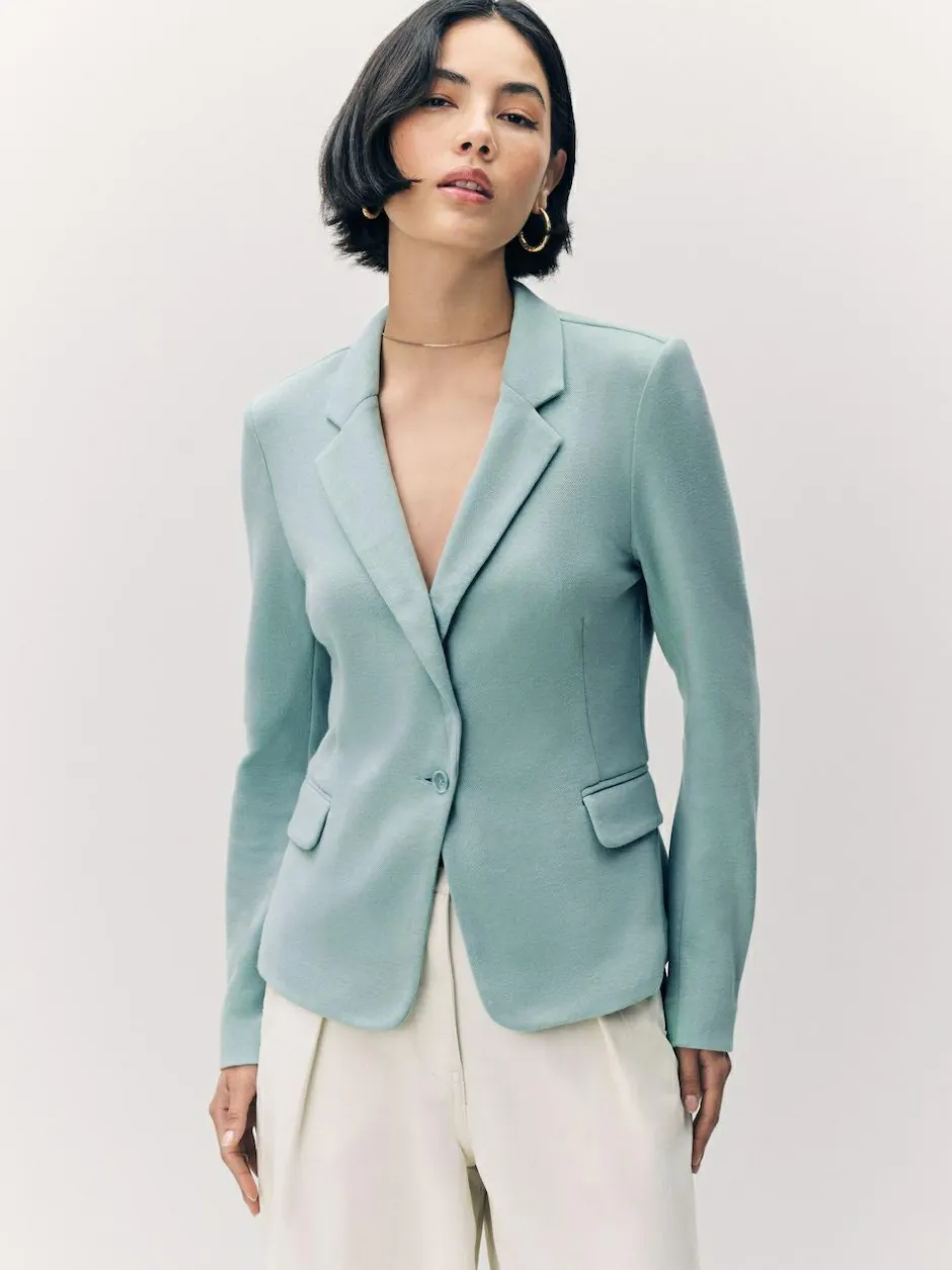 VERO MODA Light Teal Fitted Blazer Online