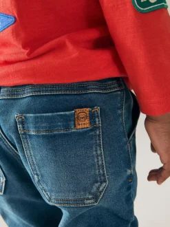 Next Super Soft Pull-On Jeans With Stretch (3mths-7yrs) Vintage Wash Online