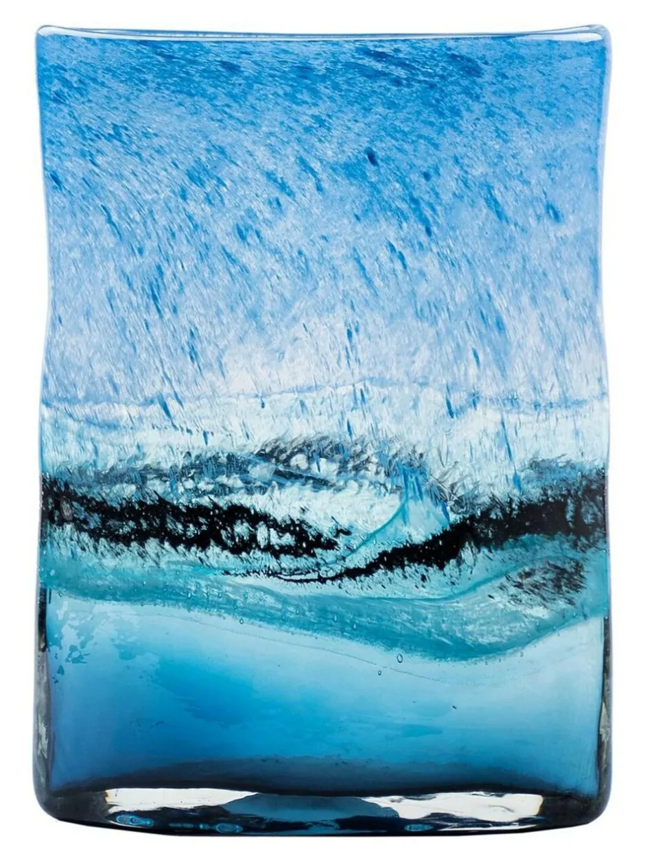 Voyage Maison Cobalt Alaborg Hand Blown Glass Vase New