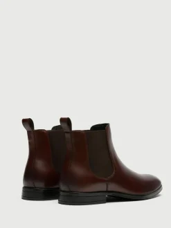Walk London Brown Leather Oscar Chelsea Boots Outlet