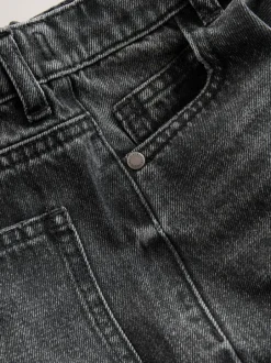 Next Baggy Tapered Authentic Jeans (3-16yrs) Washed Black