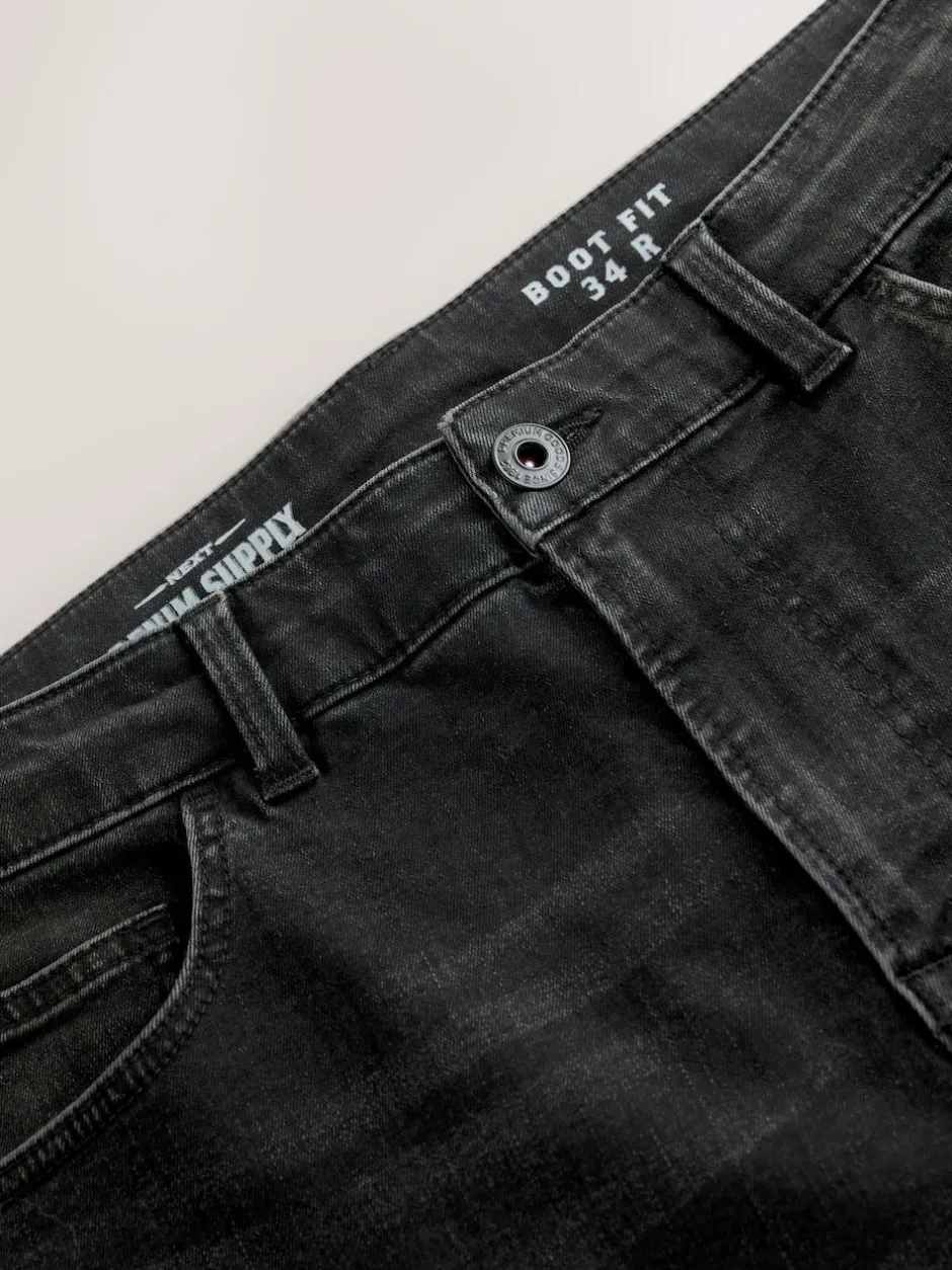 Next Washed Black Bootcut Classic Stretch Jeans Outlet