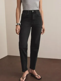 Next Mom Comfort Stretch Column Jeans Washed Black