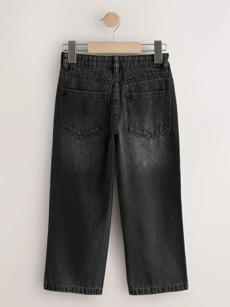 Next Washed Black Wide Fit Authentic Jeans (3-16yrs) Clearance