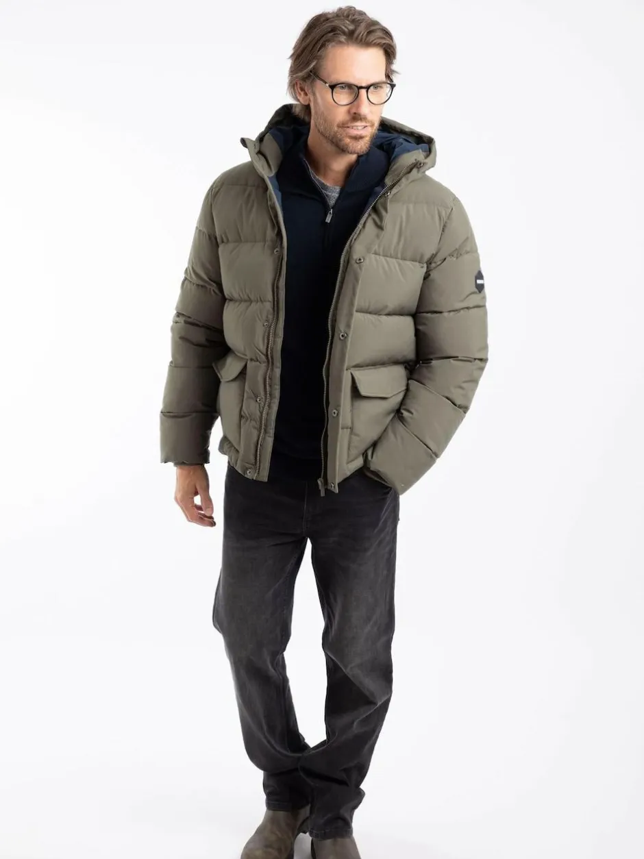 Weird Fish Calderwood Heavyweight Padded Jacket Green Online