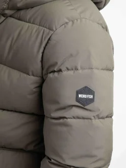 Weird Fish Calderwood Heavyweight Padded Jacket Green Online