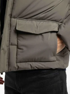 Weird Fish Calderwood Heavyweight Padded Jacket Green Online