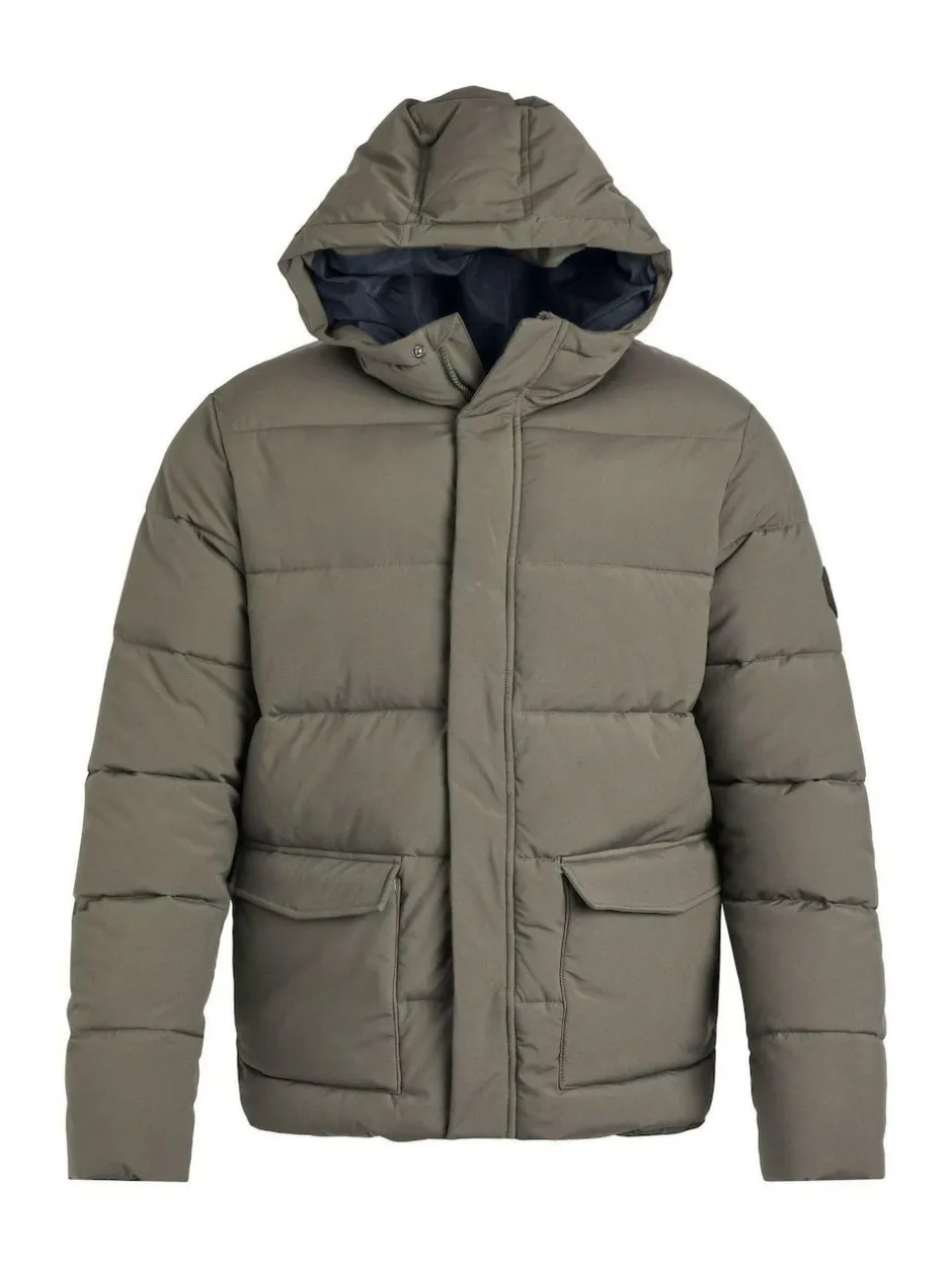 Weird Fish Calderwood Heavyweight Padded Jacket Green Online