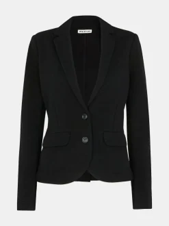 Whistles Black Slim Jersey Jacket Hot