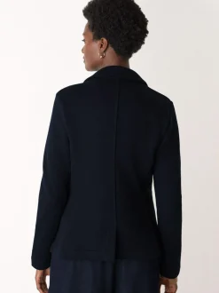 Whistles Blue Slim Jersey Jacket Online